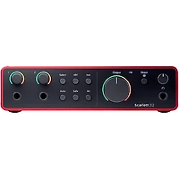 Focusrite Scarlett 2i2 4th Gen With Yamaha HS Studio Monitor Pair Bundle (Stands & Cables Included