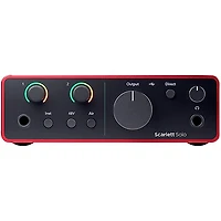 Focusrite Scarlett Solo 4th Gen With Yamaha HS Studio Monitor Pair & HS8S Subwoofer Bundle (Stands & Cables Included