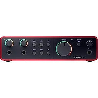 Focusrite Scarlett 2i2 Gen 4 With Audio-Technica Microphone & Sterling Studio Headphone Package (Stand & Cable Included)