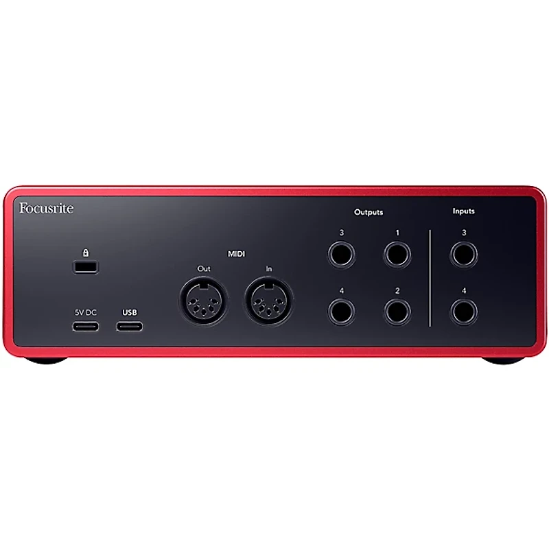 Focusrite Scarlett 4i4 Gen 4 With Audio-Technica Microphone & Sterling Studio Headphone Package (Stand & Cable Included)