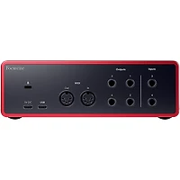 Focusrite Scarlett 4i4 Gen 4 With Audio-Technica Microphone & Sterling Studio Headphone Package (Stand & Cable Included)