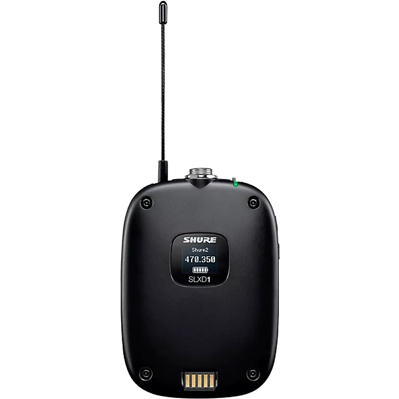 Shure SLXD15/UL4B Portable Digital Wireless Bodypack System with UL4B Lavalier Microphone - Band G58
