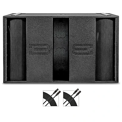 BASSBOSS Makara dBL21-MK3 Dual 21" Powered Sub With Cables
