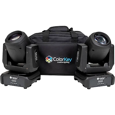 ColorKey Mover Beam 100 2-Pack Bundle With Carrying Bag