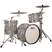 Ludwig Classic Maple 3-Piece Fab Shell Pack With 22" Bass Drum, White Abalone