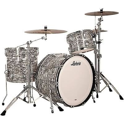 Ludwig Classic Maple 3-Piece Pro Beat Shell Pack With 24" Bass Drum, White Abalone