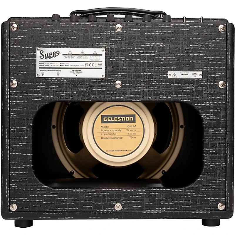 Supro 1614RT Amulet 1x12-inch 15-watt Tube Combo Amp Black Scandia