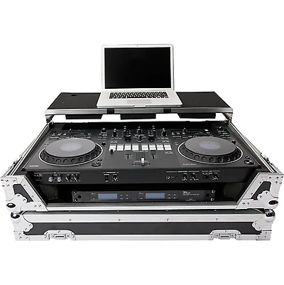 MAGMA DJ-Controller Workstation DDJ-REV5 w/ 19" 1U Rack and Wheels