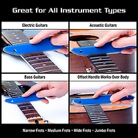 Music Nomad Diamond Coated Safe Zone Guitar Fret Crowning File (S-File)