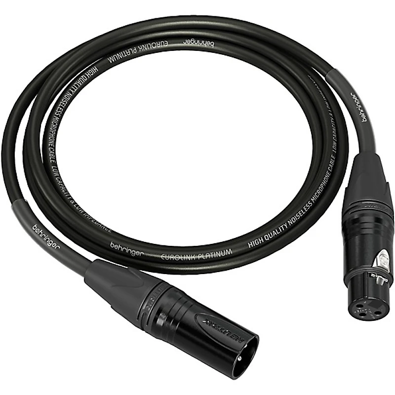 Behringer Platinum Performance Straight to Straight Microphone Cable with XLR Connectors