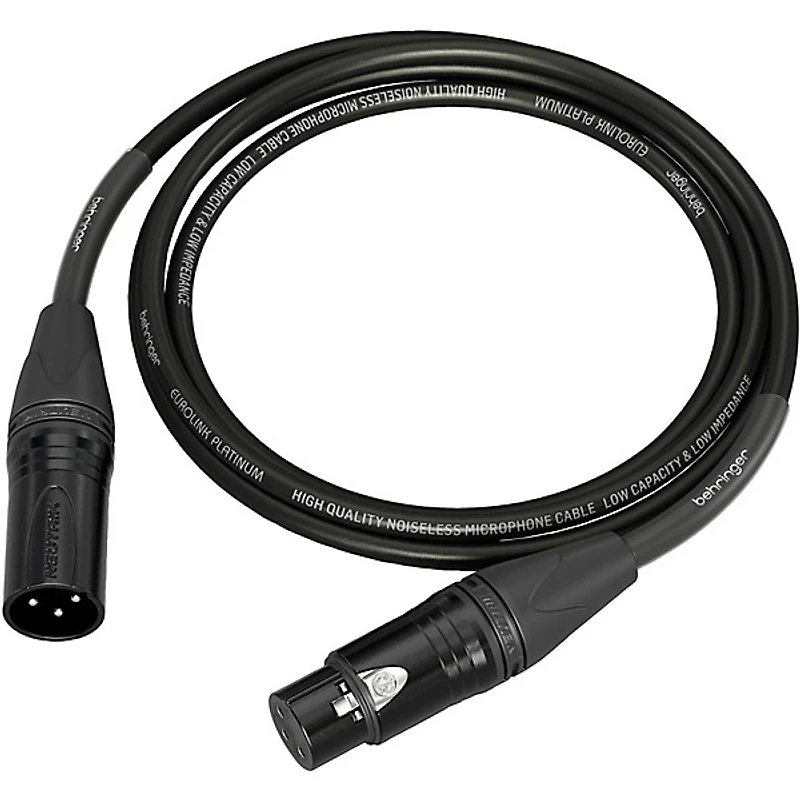 Behringer Platinum Performance Straight to Straight Microphone Cable with XLR Connectors
