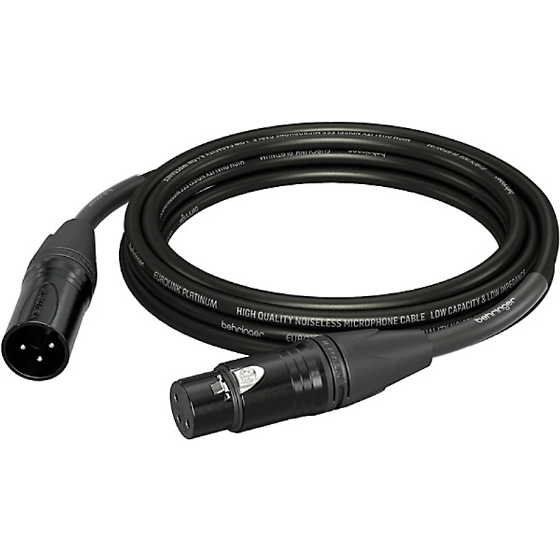 Behringer Platinum Performance Straight to Straight Microphone Cable with XLR Connectors