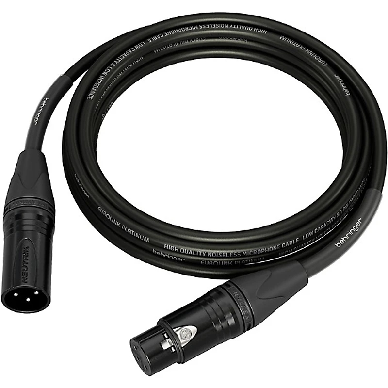 Behringer Platinum Performance Straight to Straight Microphone Cable with XLR Connectors