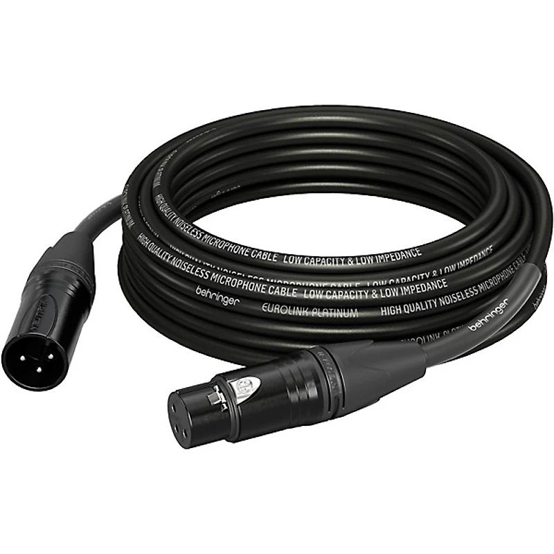 Behringer Platinum Performance Straight to Straight Microphone Cable with XLR Connectors
