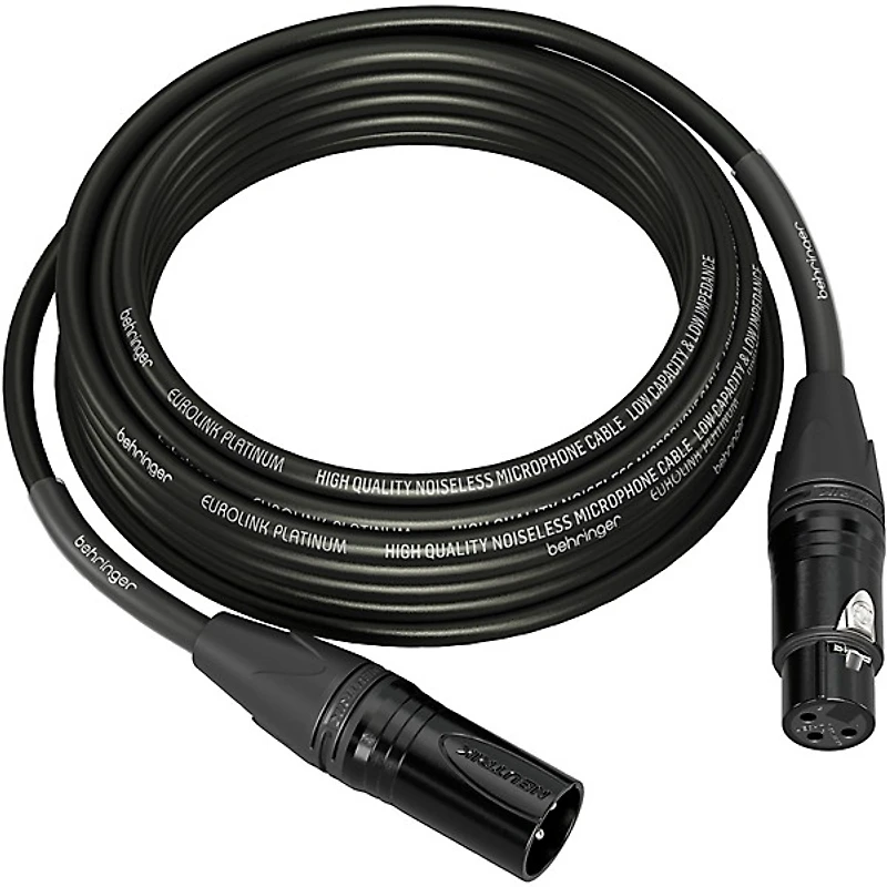 Behringer Platinum Performance Straight to Straight Microphone Cable with XLR Connectors