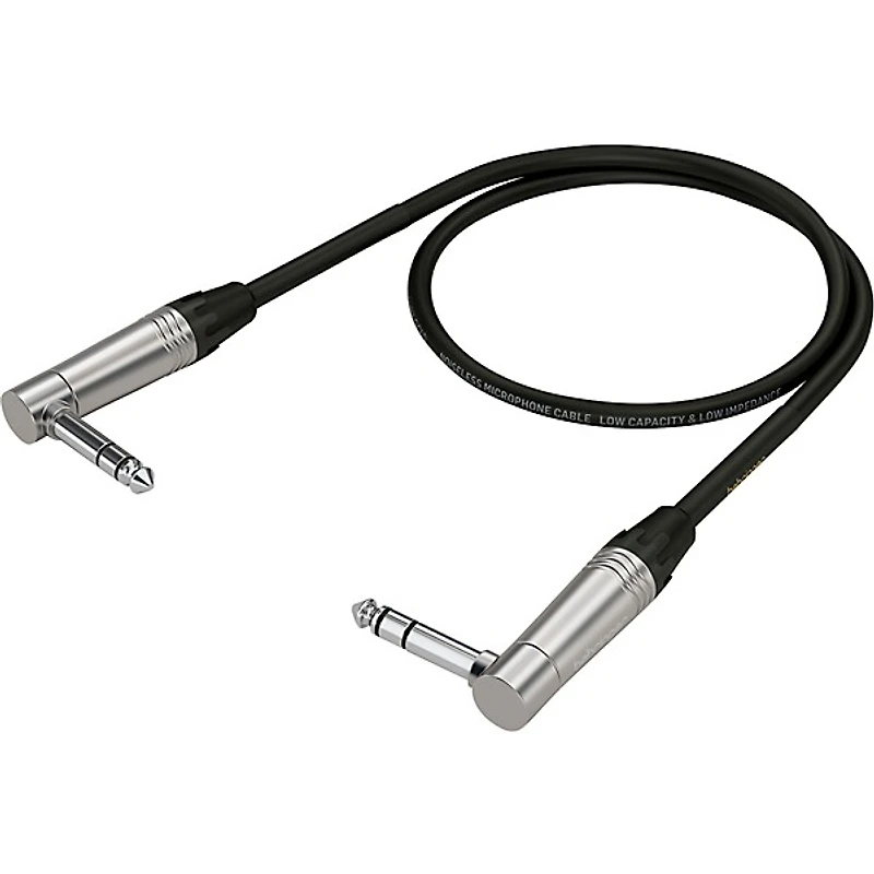 Behringer Gold Performance Instrument Patch Cable with 1/4" TRS Right Angled Connectors