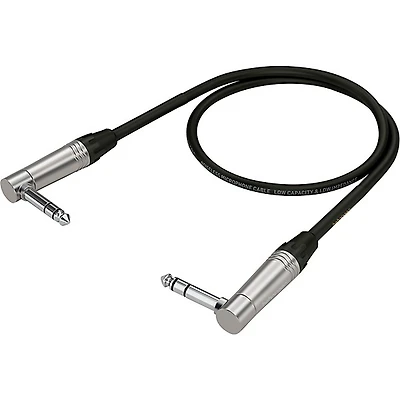 Behringer Gold Performance Instrument Patch Cable with 1/4" TRS Right Angled Connectors