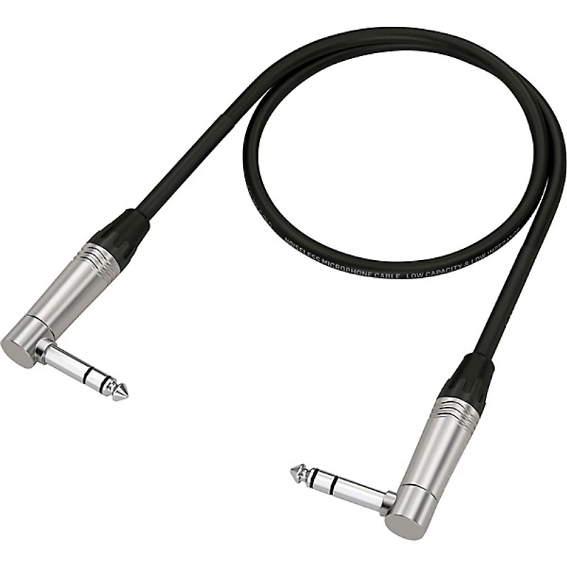 Behringer Gold Performance Instrument Patch Cable with 1/4" TRS Right Angled Connectors