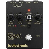 TC Electronic SCF Gold Stereo Chorus Flanger Effects Pedal Black