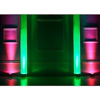 Eliminator Lighting Mega Flat PAK EP 4 Pack with 4X Mega Profile EP Pars, 3X DMX Cables, and Soft Transport Bag