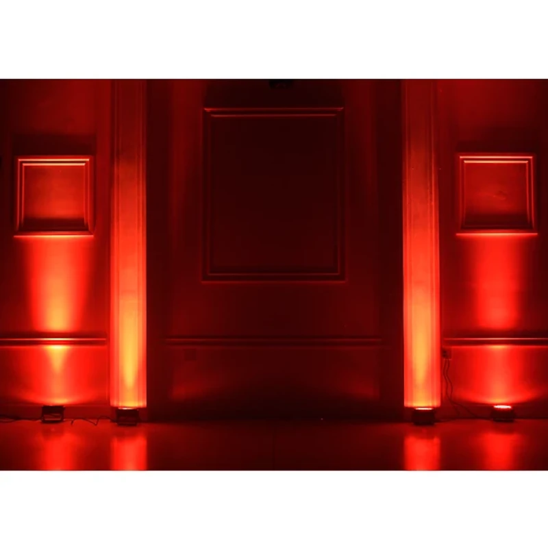 Eliminator Lighting Mega Flat PAK EP 4 Pack with 4X Mega Profile EP Pars, 3X DMX Cables, and Soft Transport Bag