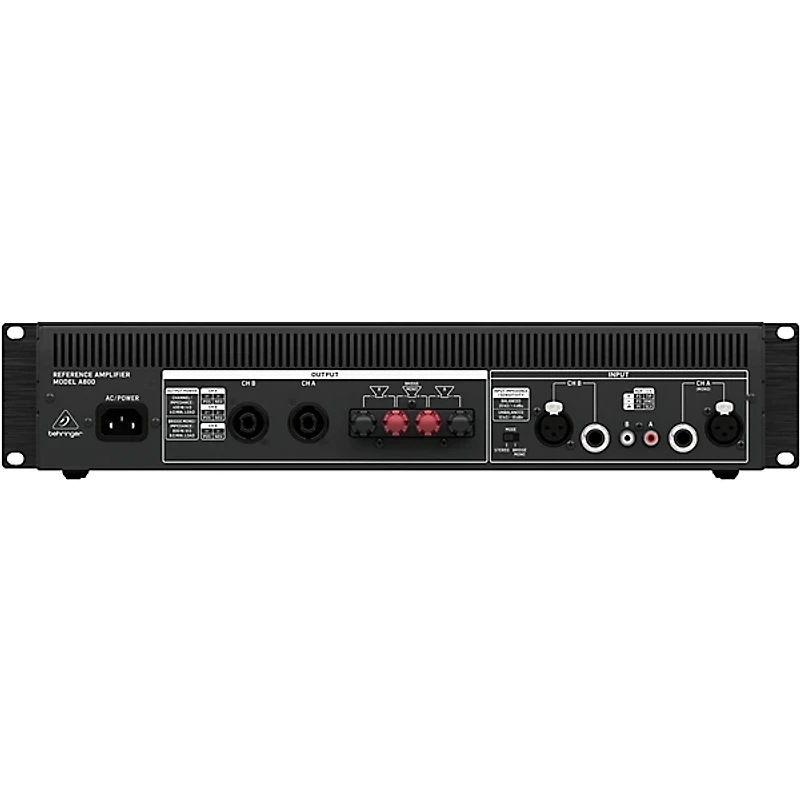 Behringer A800 800W 2-Channel Power Amplifier