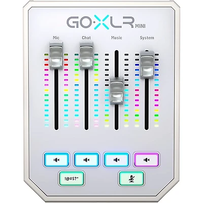TC Helicon GoXLR Mini USB Streaming Mixer with USB/Audio Interface - White