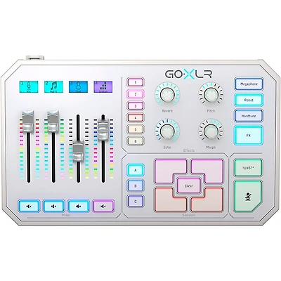 TC Helicon GoXLR 4-channel USB Streaming Mixer with Voice FX and Sampler - White