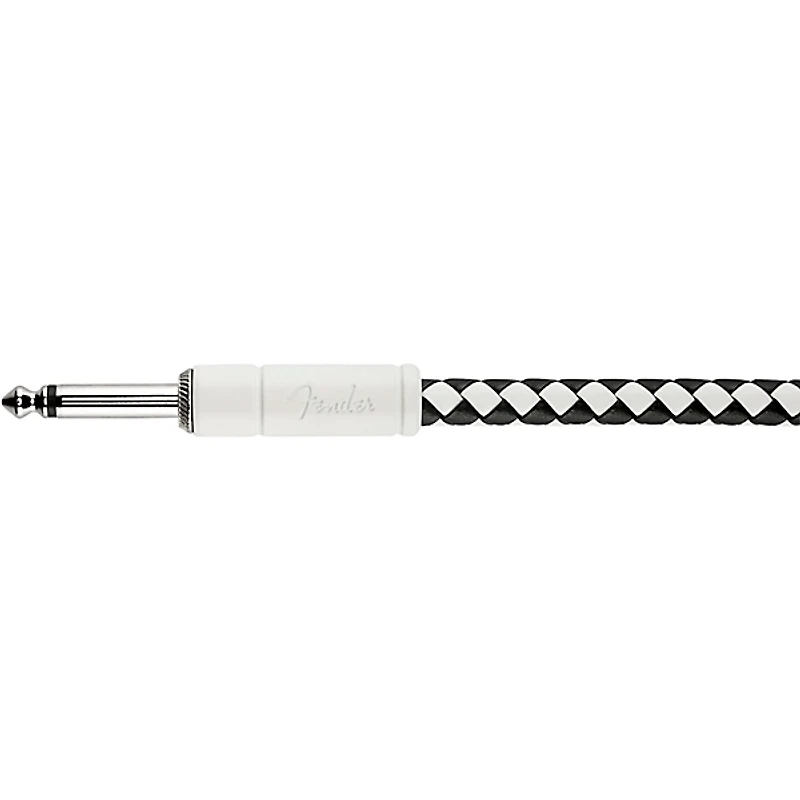 Fender Pro Checkerboard Instrument Cable, Straight to Straight 18.6 ft.