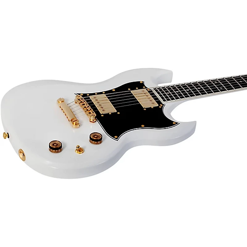 Schecter Guitar Research ZV-H6LLYW66D Zacky Vengeance Electric Guitar Gloss White