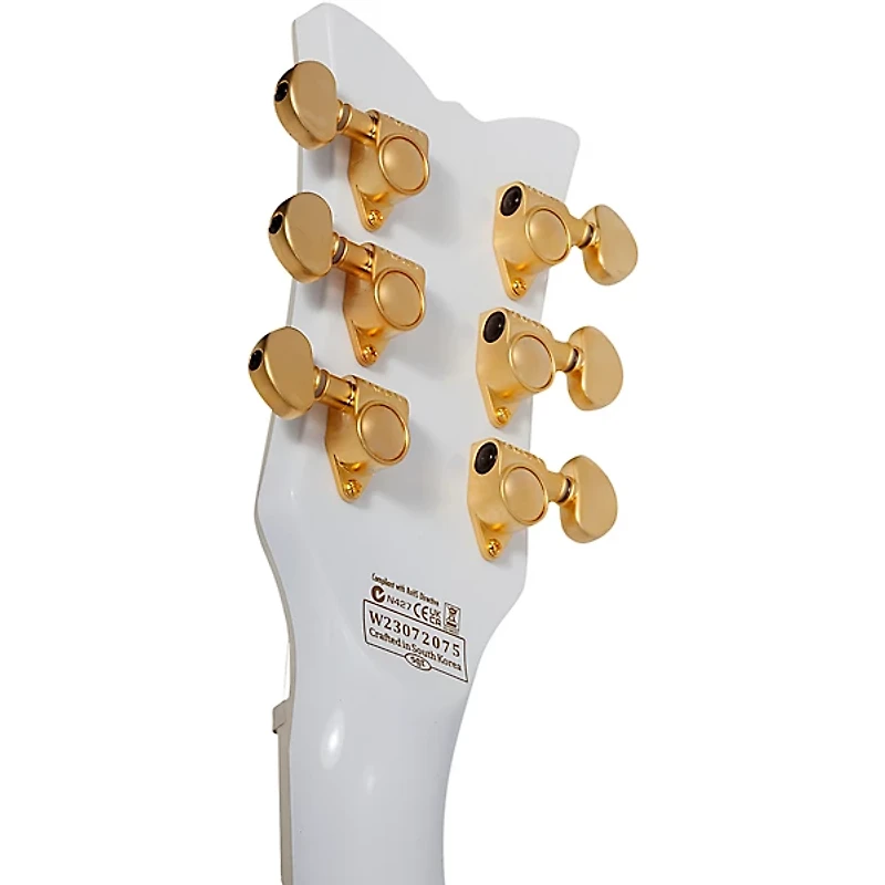 Schecter Guitar Research ZV-H6LLYW66D Zacky Vengeance Electric Guitar Gloss White