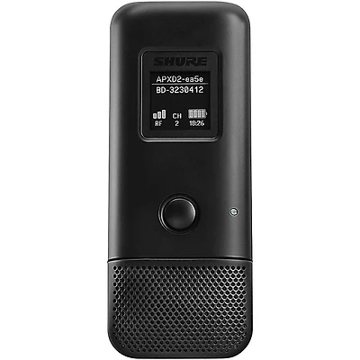 Shure MXW6X/C Wireless Boundary Transmitter With Cardioid Mic Band Z10 Black