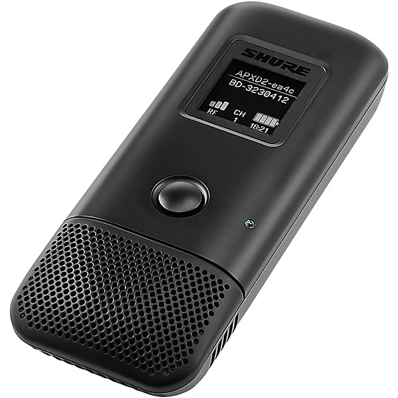 Shure MXW6X/C Wireless Boundary Transmitter With Cardioid Mic Band Z10 Black