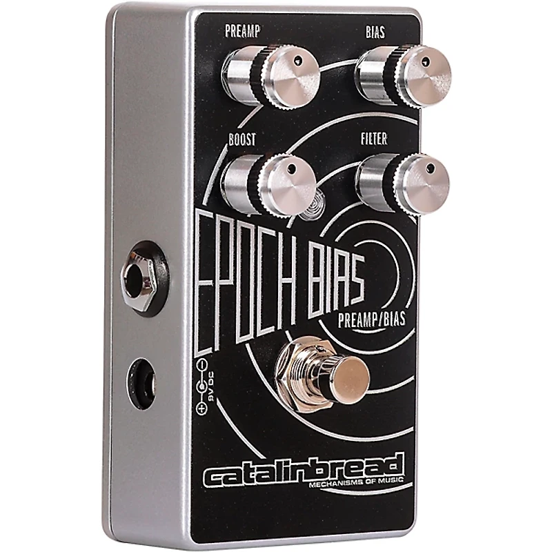 Catalinbread Epoch Bias Preamp Bias Effects Pedal Black and Silver