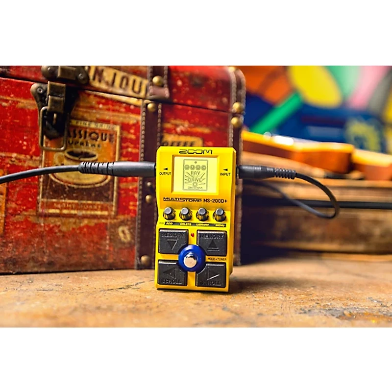 Zoom MS-200D+ Multi-Stomp Distortion Effects Pedal Yellow