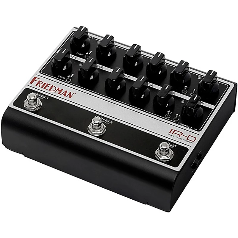 Friedman IR-D Dual-Tube Preamp DI+IR Dual-Channel 12AX7 Tubes Effects Pedal Black and Silver