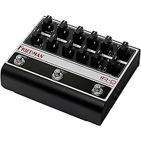 Friedman IR-D Dual-Tube Preamp DI+IR Dual-Channel 12AX7 Tubes Effects Pedal Black and Silver