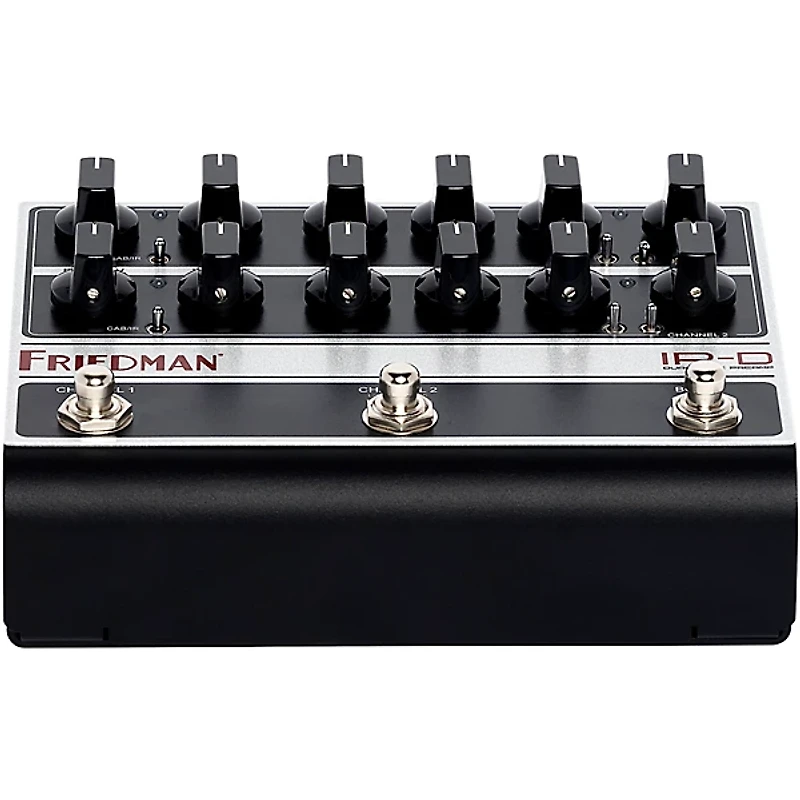 Friedman IR-D Dual-Tube Preamp DI+IR Dual-Channel 12AX7 Tubes Effects Pedal Black and Silver