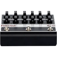 Friedman IR-D Dual-Tube Preamp DI+IR Dual-Channel 12AX7 Tubes Effects Pedal Black and Silver