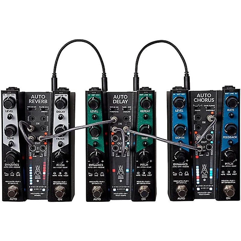 Gamechanger Audio AUTO REVERB Pitch and Dynamics Responsive Reverb Effects Pedal Black