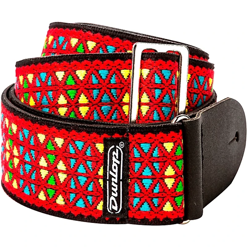 Dunlop Jimi Hendrix Pop Festival Guitar Strap Red 2 in.