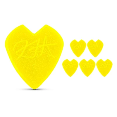 Dunlop Kirk Hammett Jazz III Yellow Glitter Guitar Pick