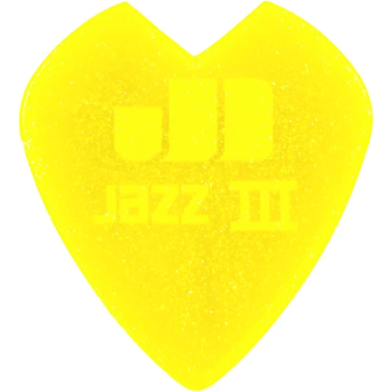 Dunlop Kirk Hammett Jazz III Yellow Glitter Guitar Pick