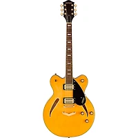 Gretsch Guitars Streamliner Limited-Edition Center Block Cat-Eye With V-Stoptail and Gold Hardware Electric Guitar Village Amber
