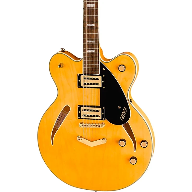 Gretsch Guitars Streamliner Limited-Edition Center Block Cat-Eye With V-Stoptail and Gold Hardware Electric Guitar Village Amber