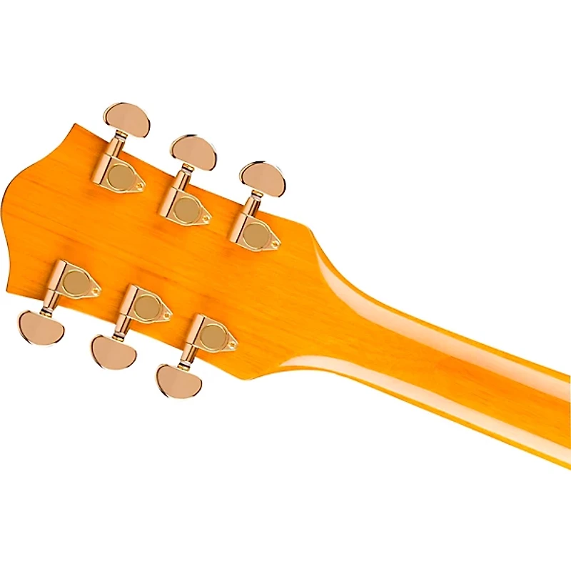 Gretsch Guitars Streamliner Limited-Edition Center Block Cat-Eye With V-Stoptail and Gold Hardware Electric Guitar Village Amber