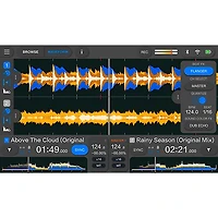 AlphaTheta WAVE-EIGHT 8" Portable Powered Speaker Pair With OMNIS-DUO Portable Standalone DJ System