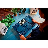 AlphaTheta WAVE-EIGHT 8" Portable Powered Speaker Pair With OMNIS-DUO Portable Standalone DJ System