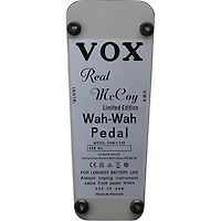 VOX VRM-1 Real McCoy Limited-Edition Wah Effects Pedal Chrome