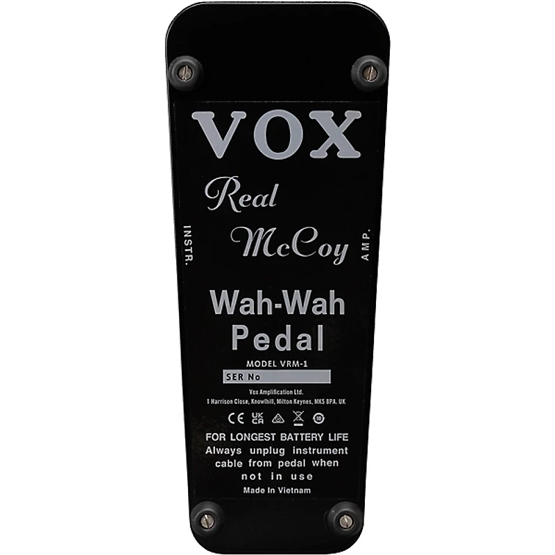 VOX VRM-1 Real McCoy Wah Effects Pedal Black